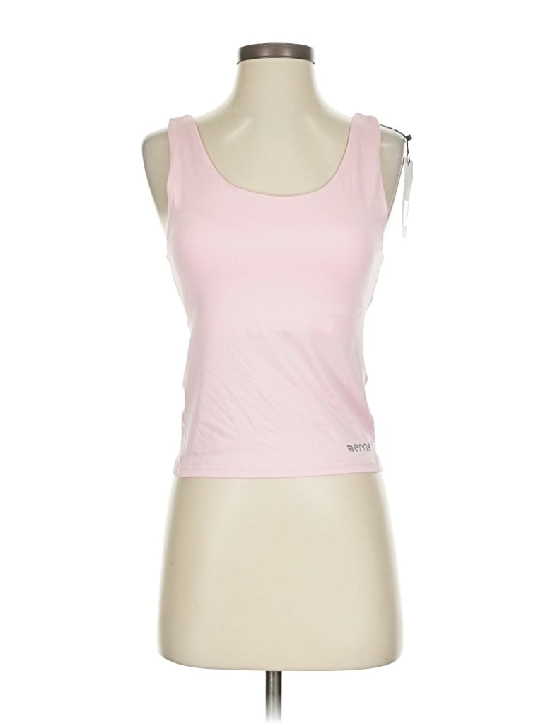 Ernest Leoty Tank Top Pink One Shoulder Neckline Tops In Pink