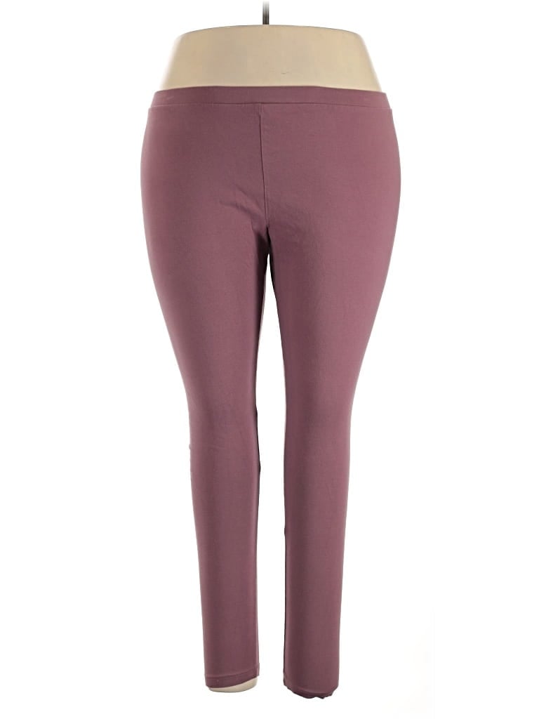 Pre-owned Ava & Viv Active Pants In Purple