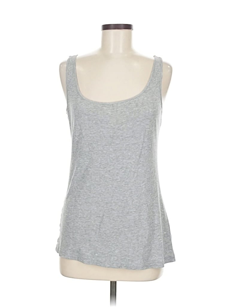 Pre-owned Divided By H&m Tank Top Gray Strapless Neckline Tops