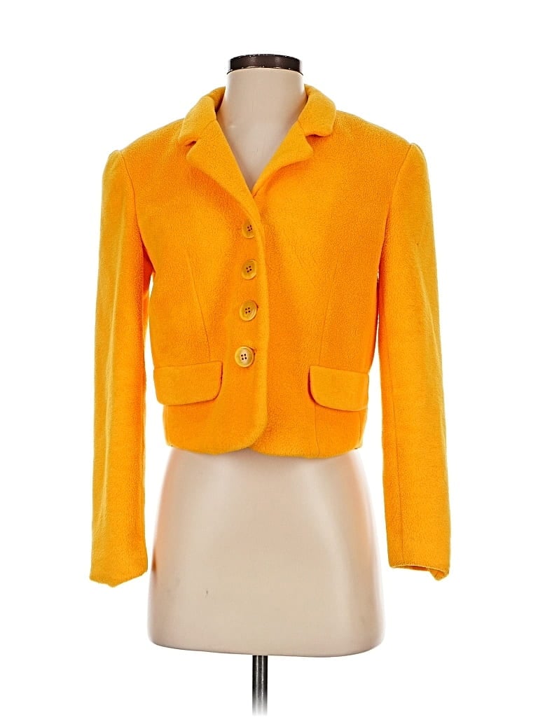 Pre-owned Compagnie Internationale Express Blazer Jacket In Yellow