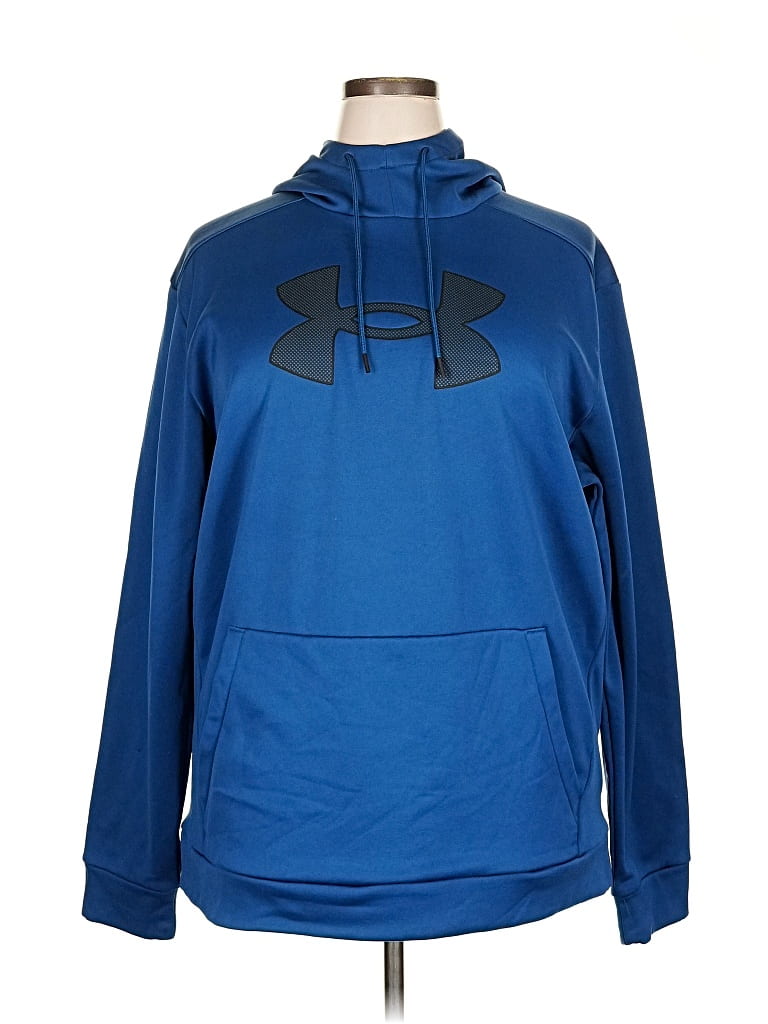 Pre-owned Under Armour Pullover Hoodie In Blue