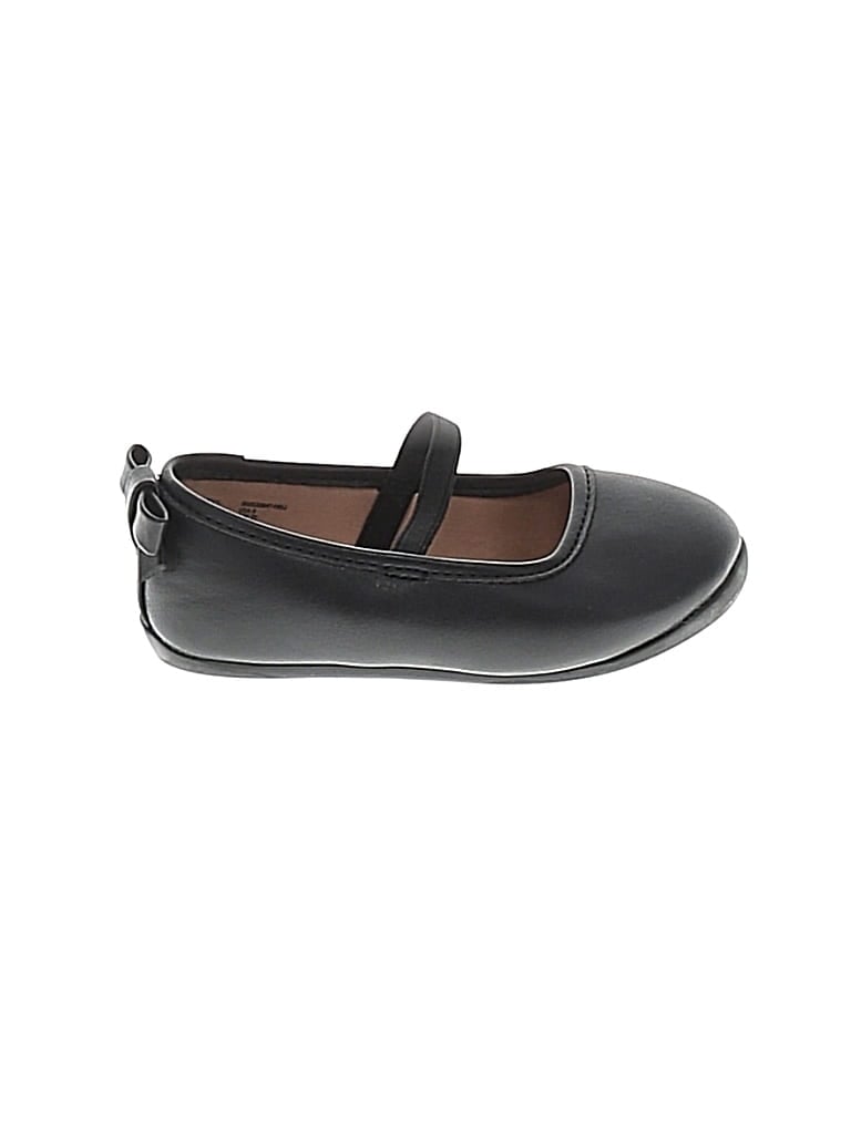 Pre-owned Wonder Nation Kids' Flats In Black