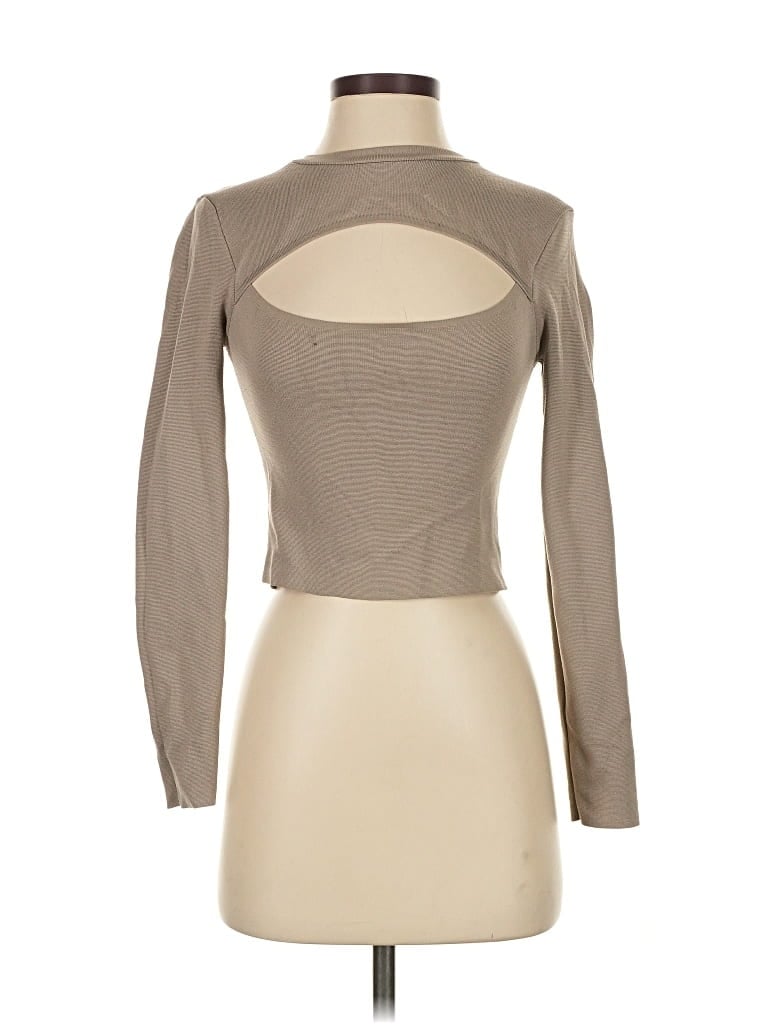 Pre-owned Zara Cardigan Sweater In Brown