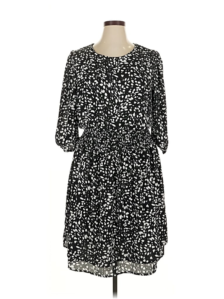 Pre-owned Ny Collection Casual Dress In Black