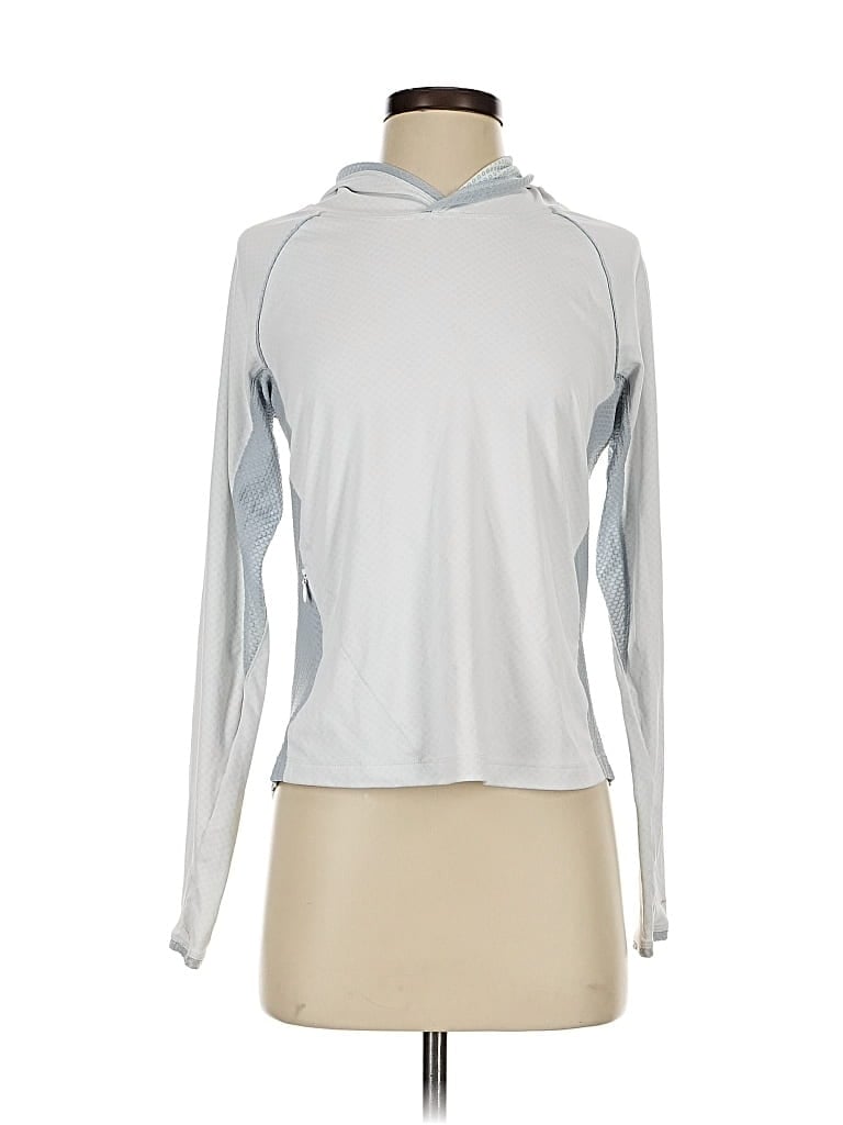 Pre-owned Columbia Cardigan Sweater In Silver