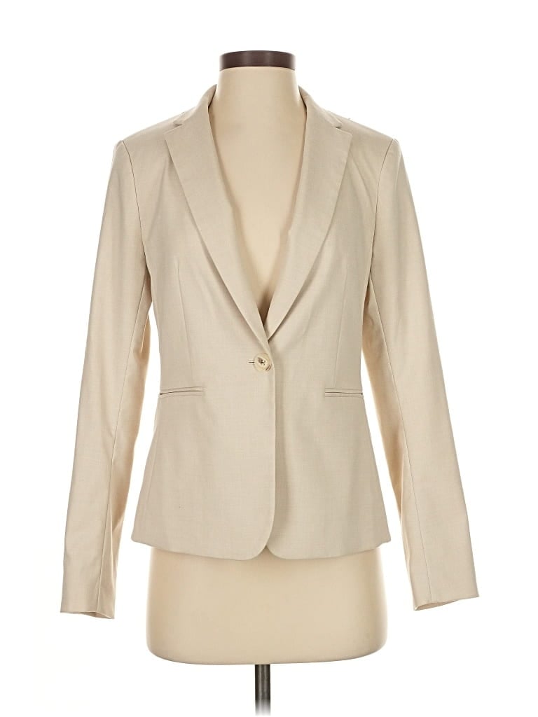 Pre-owned H&m Blazer Jacket In White