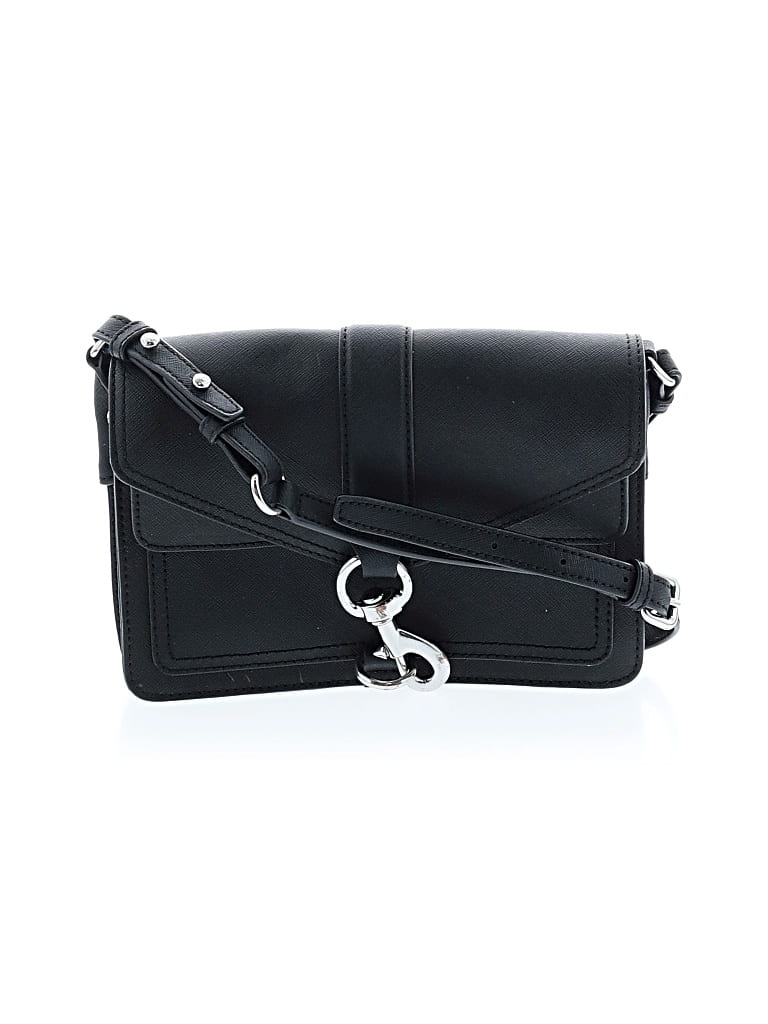 Pre-owned Rebecca Minkoff Leather Crossbody Bag In Black