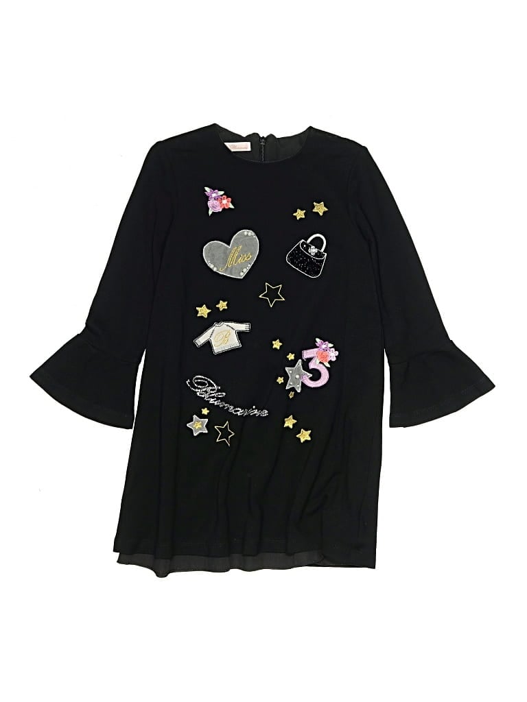 Pre-owned Miss Blumarine Kids' Dress In Black