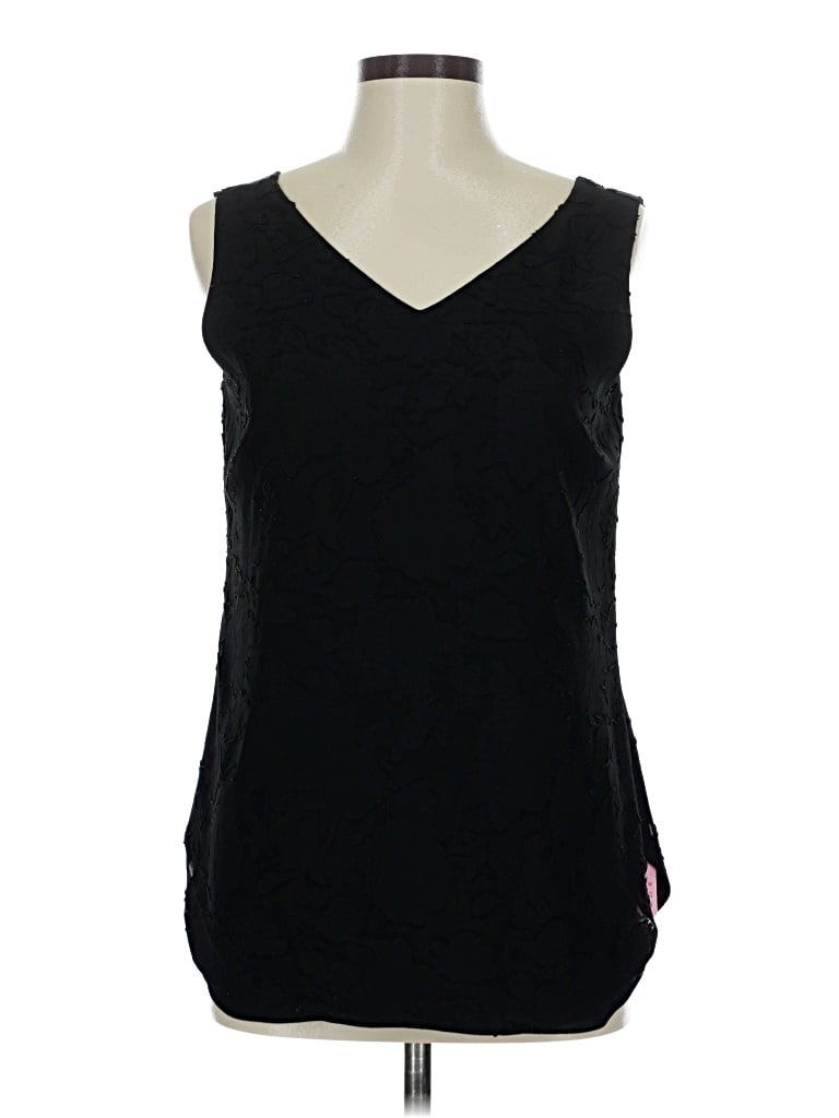 Pre-owned Unbranded Sleeveless Blouse In Black