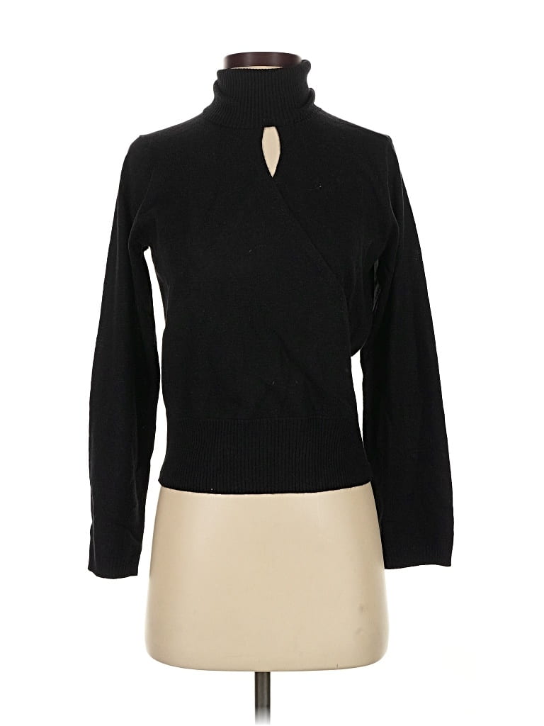 Pre-owned Evie Turtleneck Sweater In Black