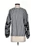 Pearl By Lela Rose Houndstooth Black 3/4 Sleeve Blouse Size S - photo 1