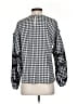 Pearl By Lela Rose Houndstooth Black 3/4 Sleeve Blouse Size S - photo 2