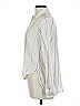 Michael Stars Stripes Ivory Long Sleeve Blouse Size Lg (2) - photo 5
