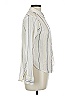 Michael Stars Stripes Ivory Long Sleeve Blouse Size Lg (2) - photo 4