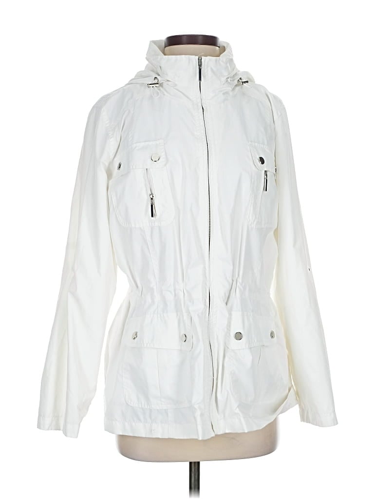 Pre-owned Style & Co Cardigan Sweater In White