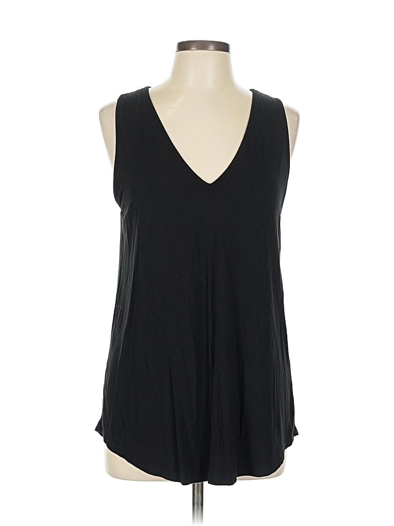Pre-owned Unbranded Sleeveless T-shirt In Black