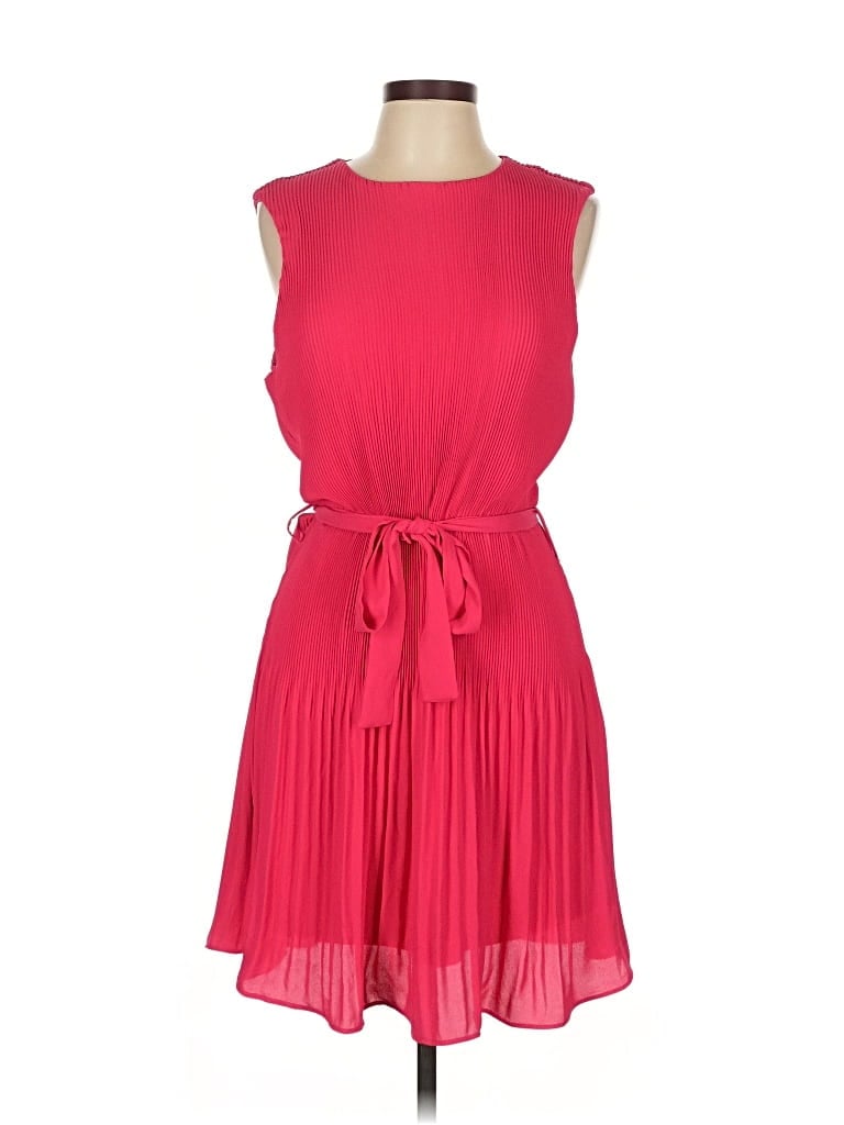 Mod On Trend Casual Dress In Pink