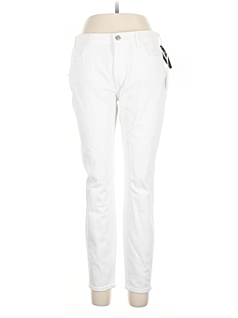 Pre-owned Current Elliott Jeans In White
