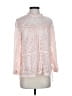 Point Sur 100% Polyester Pink Long Sleeve Blouse Size 2 - photo 1