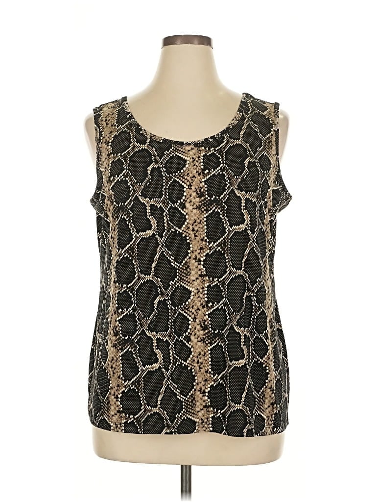 Pre-owned Attitudes By Renee Sleeveless Blouse In Black