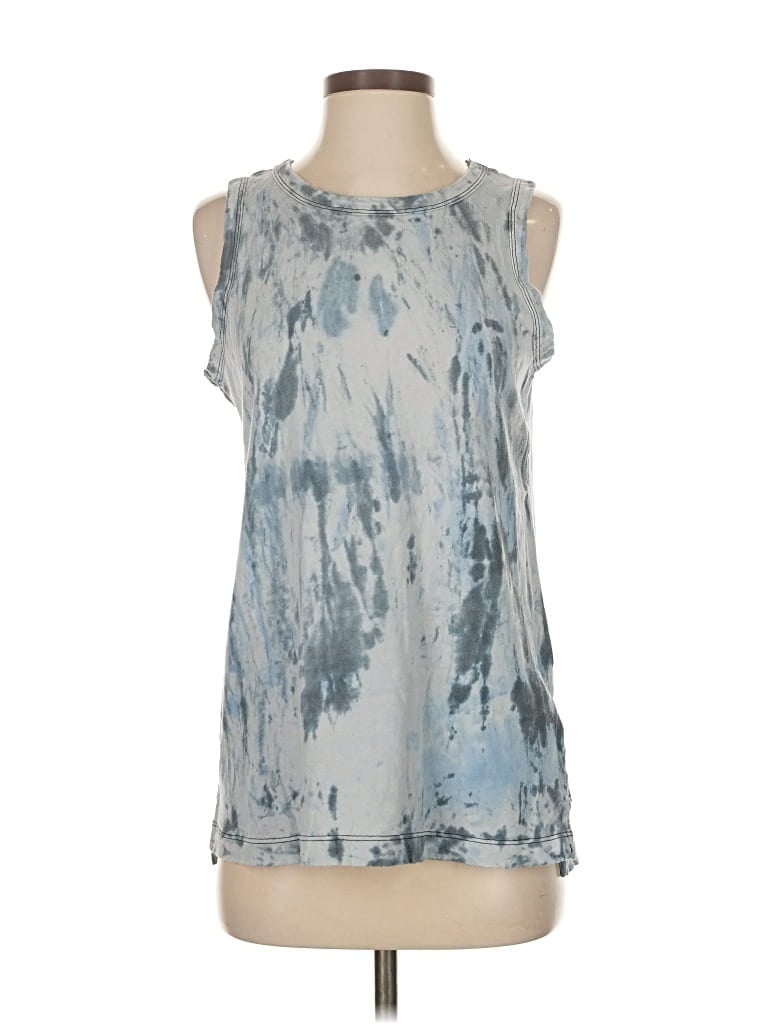 Pre-owned Current Elliott Sleeveless Blouse In Blue