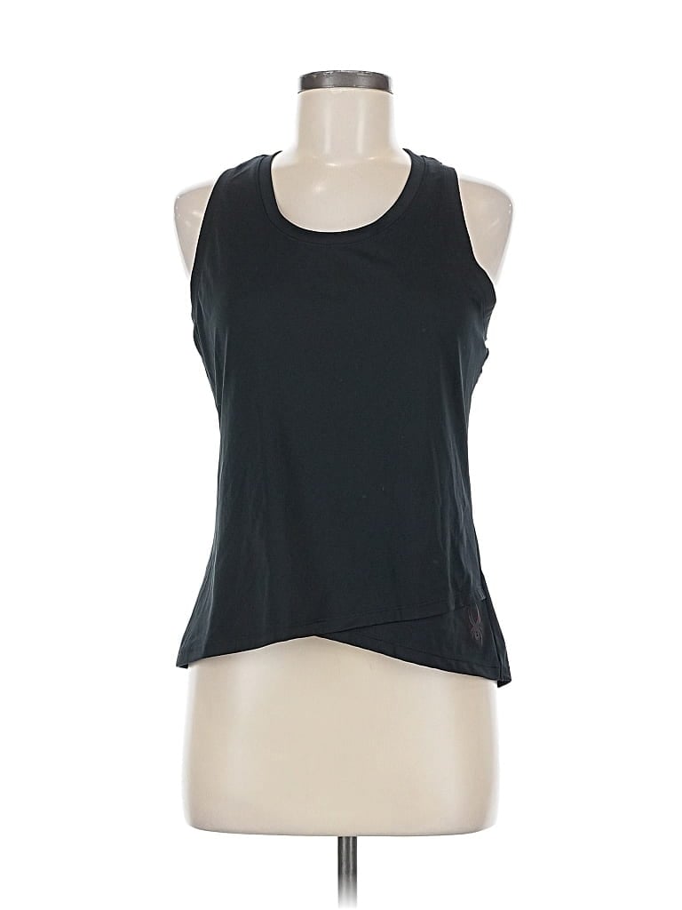Pre-owned Spyder Tank Top Black Halter Neckline Tops