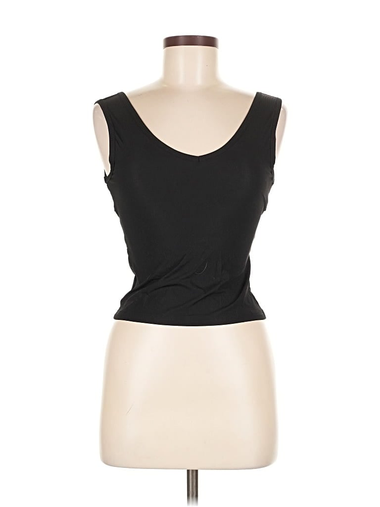 Pre-owned Zyia Active Sleeveless T-shirt In Black