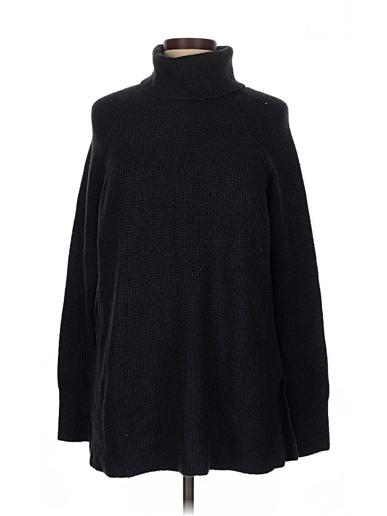 Pre-owned Ann Taylor Loft Turtleneck Sweater In Black