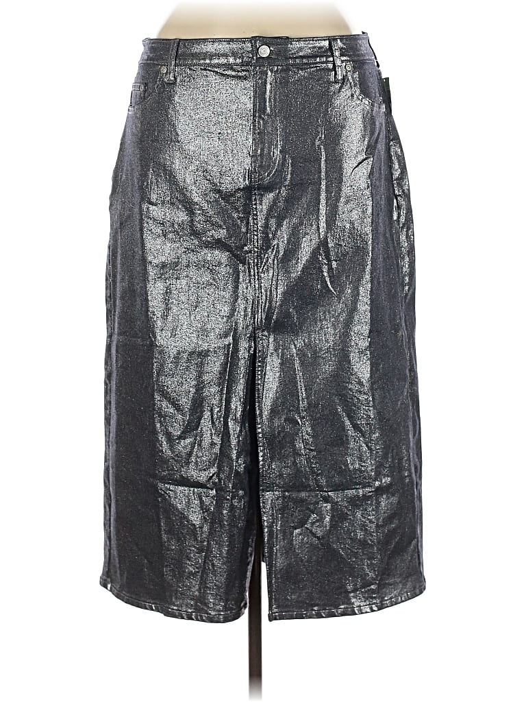Gap Faux Leather Skirt In Black