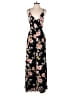 Storia 100% Rayon Floral Black Jumpsuit Size S - photo 1
