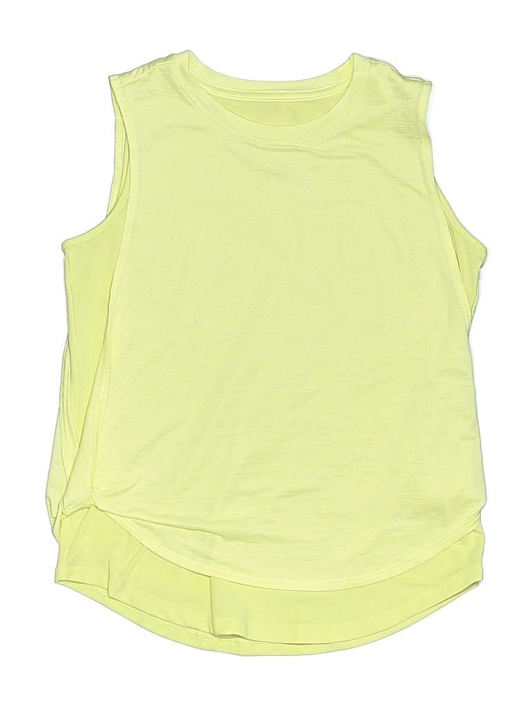 Pre-owned Athleta Girl Kids' Sleeveless T-shirt In Yellow