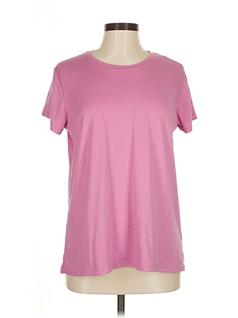 Pre-owned Amanda Blu Short Sleeve T-shirt In Pink
