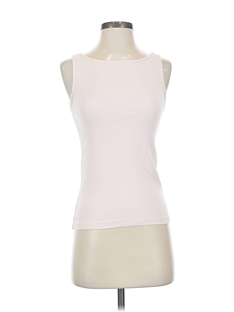 Pre-owned J. By J.crew Sleeveless T-shirt In White