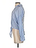 Blu Pepper Blue Long Sleeve Blouse Size S - photo 5