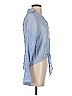 Blu Pepper Blue Long Sleeve Blouse Size S - photo 4