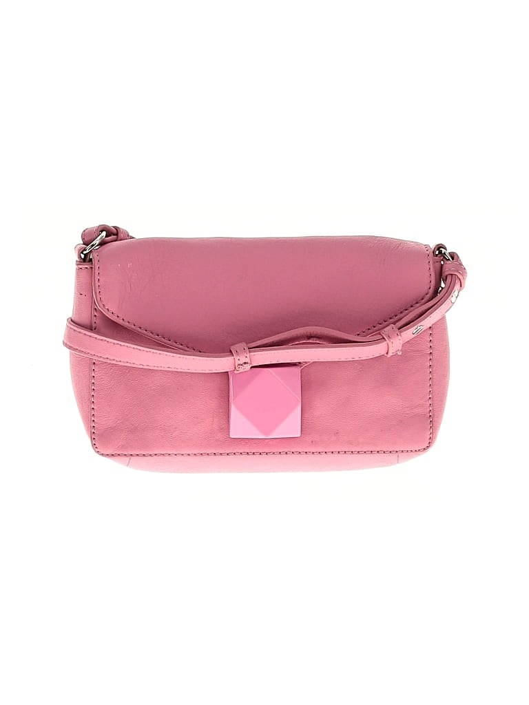 Pre-owned Vince Camuto Leather Crossbody Bag In Pink