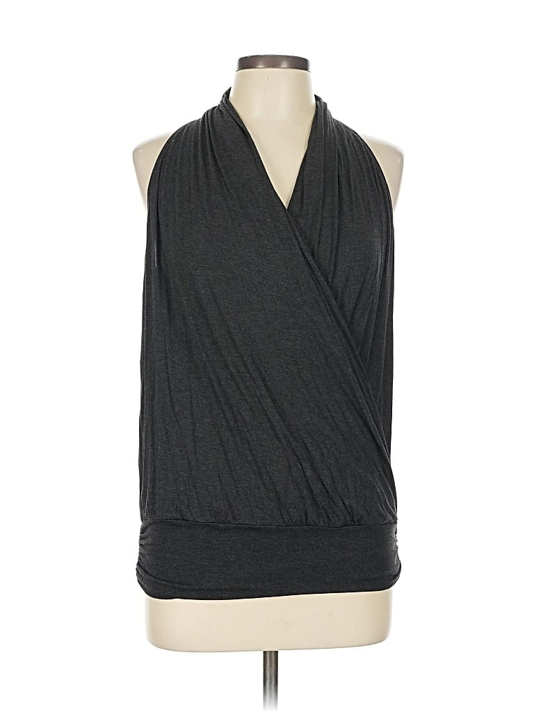 Pre-owned Amour Vert Sleeveless Blouse In Gray