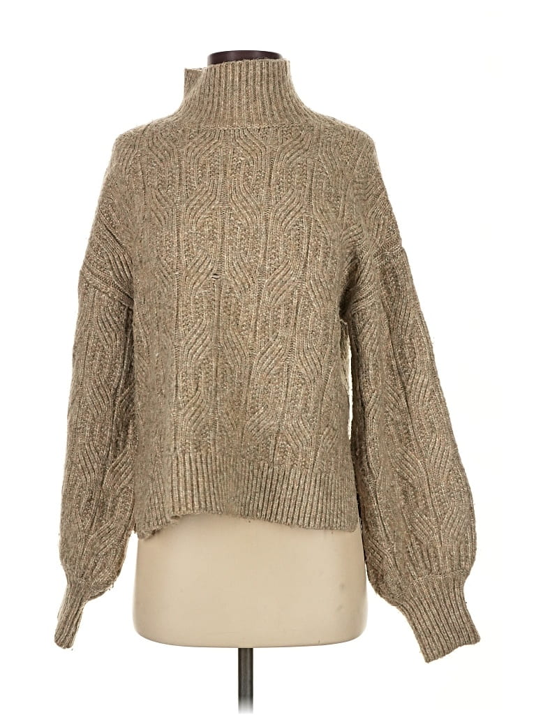 Pre-owned Prolōgue Turtleneck Sweater In Brown