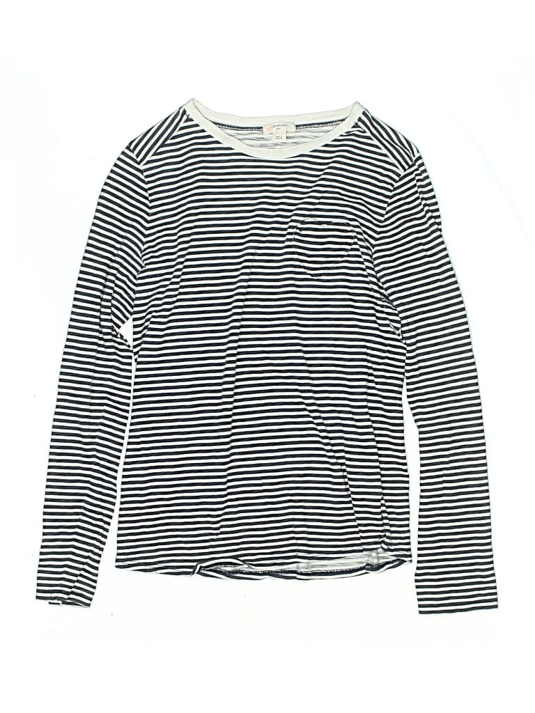 Pre-owned Crewcuts Kids' Long Sleeve T-shirt In Silver