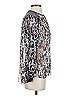 Isabel Marant 100% Silk Animal Print Silver 3/4 Sleeve Silk Top Size EU (FR) 34 / US 2 - photo 4