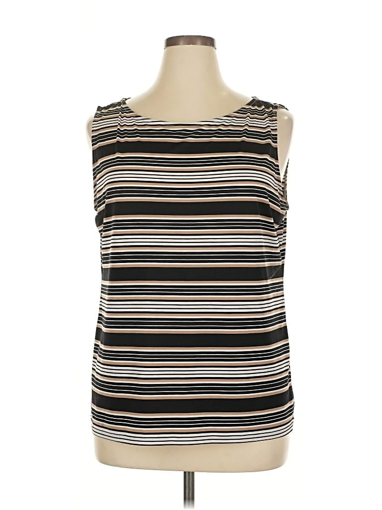 Pre-owned Ann Taylor Factory Sleeveless T-shirt In Black