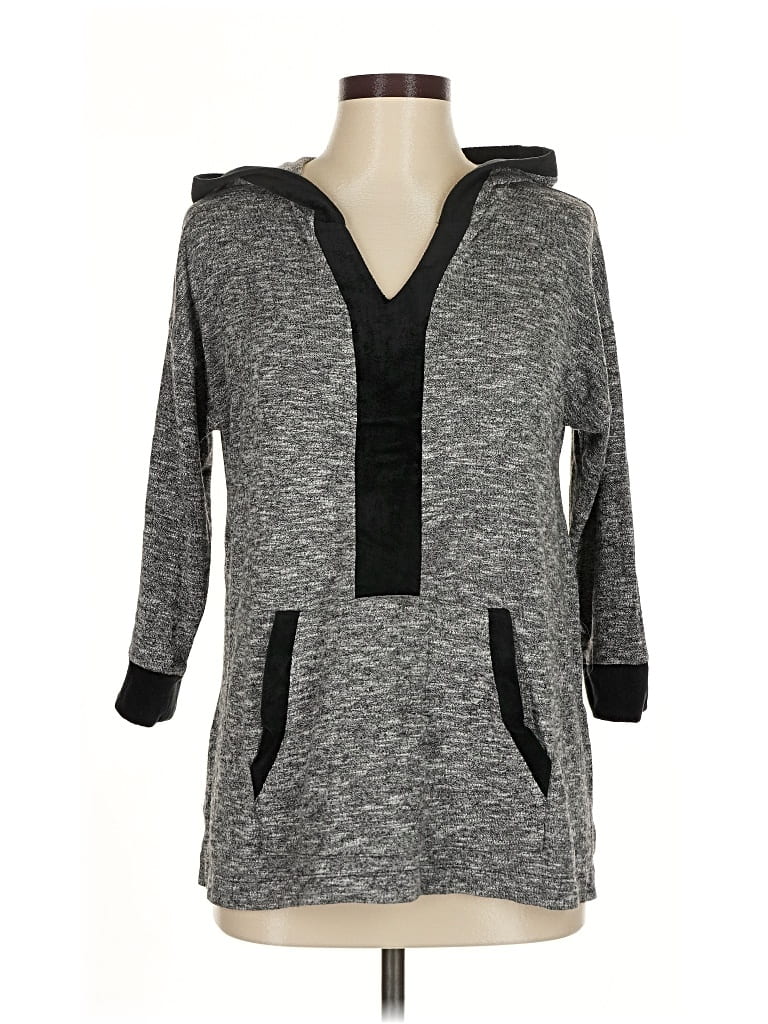 Pre-owned Simply Vera Vera Wang Pullover Hoodie In Gray