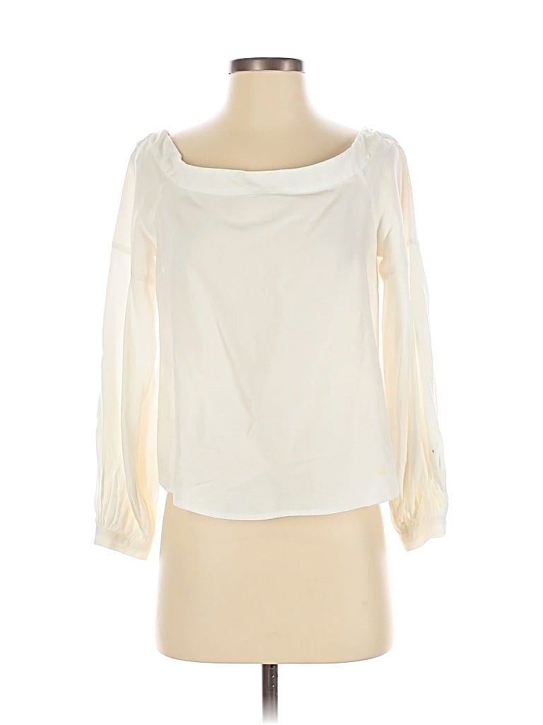 Pre-owned Floreat 3/4 Sleeve Blouse In White