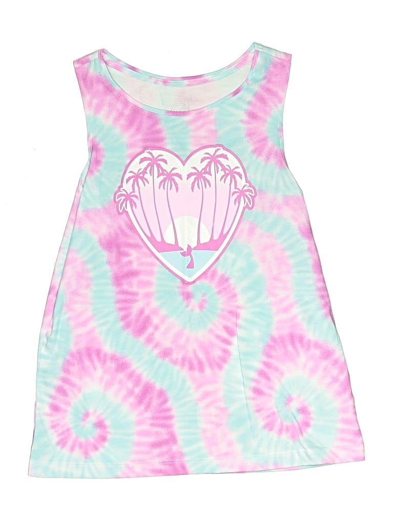 Pre-owned Wonder Nation Kids' Tank Top Pink Strapless Neckline Tops