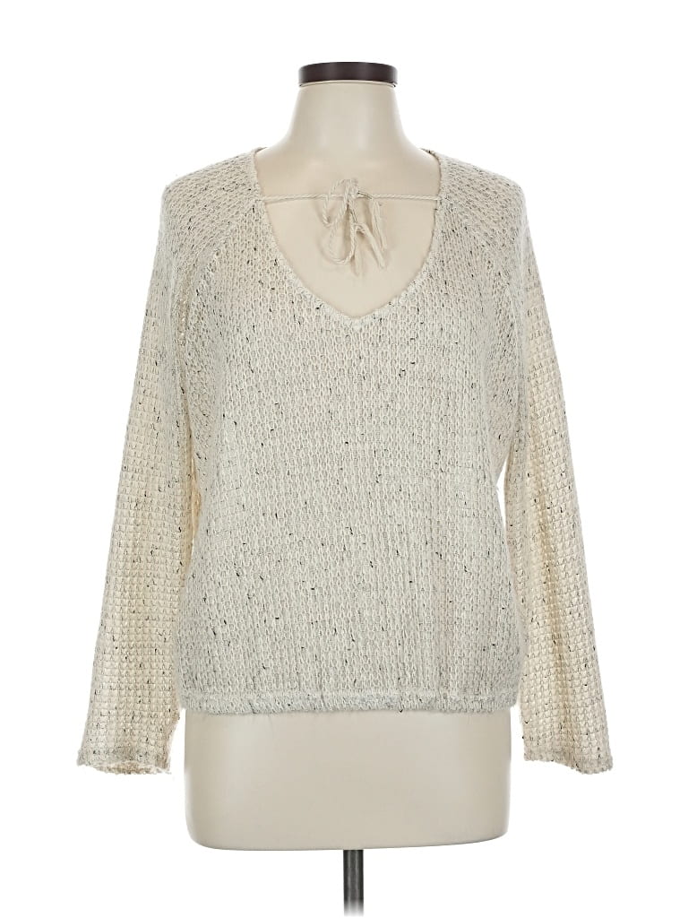 Pre-owned Sanctuary Pullover Sweater In White