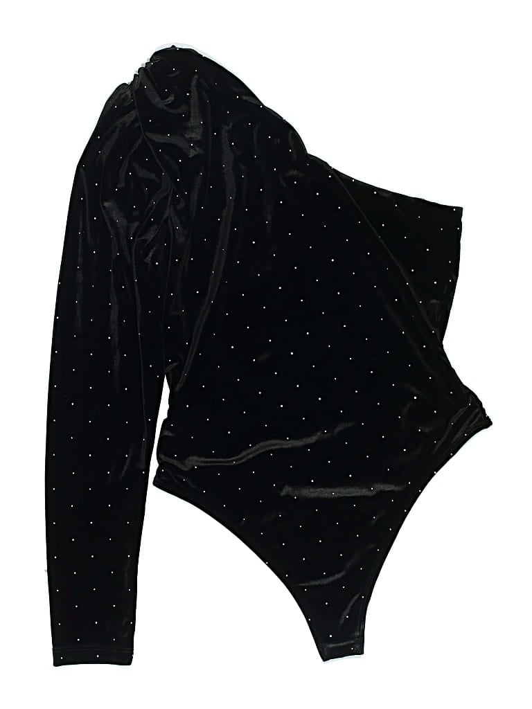 Pre-owned Bcbgmaxazria Bodysuit In Black