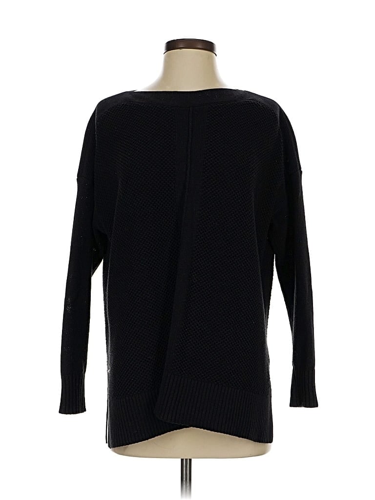 Pre-owned Ann Taylor Loft Pullover Sweater In Black