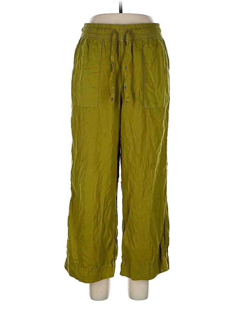 Pre-owned Cynthia Rowley Tjx Linen Pants In Green