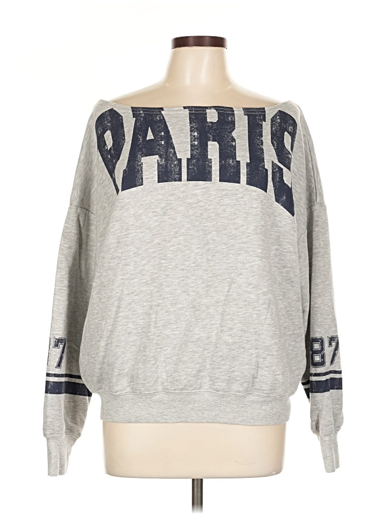 Pre-owned The Vinyl Icons Sweatshirt In Gray