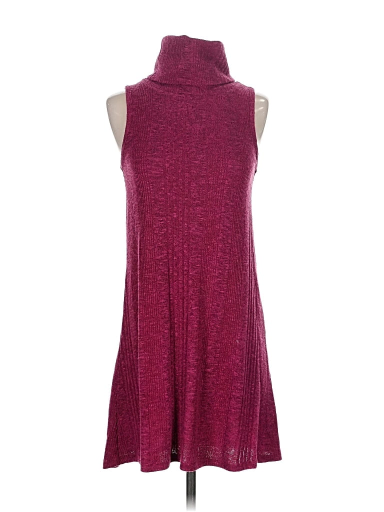 Pre-owned Hippie Rose Casual Dress In Burgundy